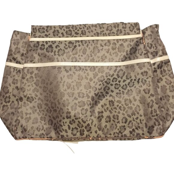 Miche Cleo Leopard Print Tote Bag With Double Zipper Pockets - Picture 11 of 14